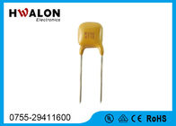 Κίτρινος ακτινωτός μολυβδούχος αντιστατών θερμικών αντιστάσεων ηλεκτρονικών τμημάτων PPTC χρώματος